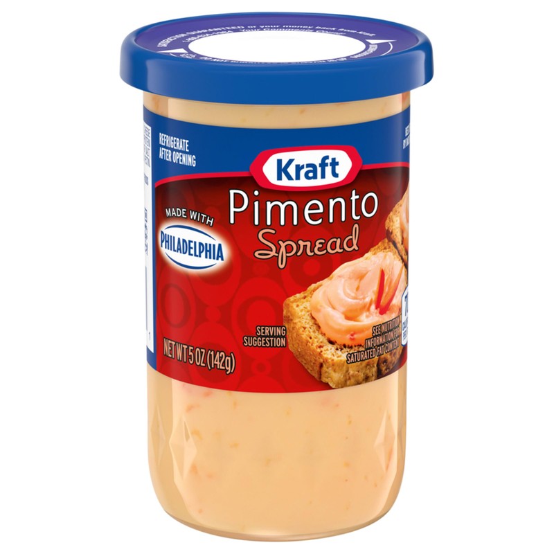 Kraft Pimento Spread with Philadelphia Cream Cheese, 5 oz Jar