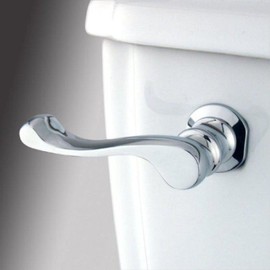 Kingston Brass KTFL1 French Front Mount Toilet Tank Lever, Left/Right Installation in Polished Chrome