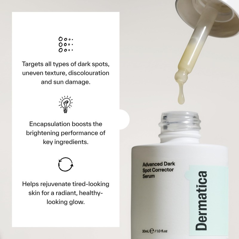Dermatica Advanced Dark Spot Corrector Serum – Targets Dark Spots,
