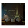 DaraBaby Vinil Decorativo Torre Eifel Paris Florecente Sala Estancia