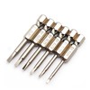 cSeao 6 Pcs Magnetic Triangle Head Screwdriver Bit Set, 1/4