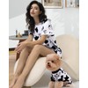 XPUDAC Matching Dog and Owner Clothes Womens Pajama Set Loungewear