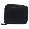 MARSHAL RFID Men's Leather Zipper wallet Zip Around Wallet Bifold