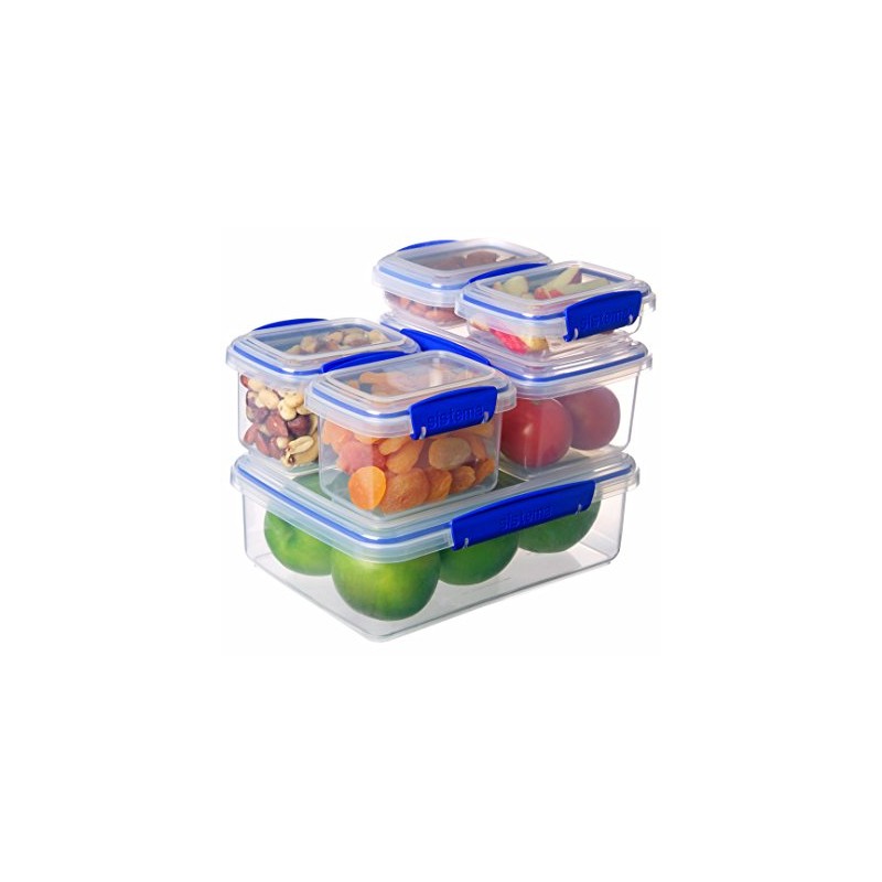 System Lot of 6 boîtes Alimentaires rectangulaires to Clips