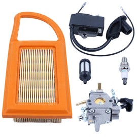 Mtanlo Carburetor Ignition Coil For Stihl BR500 BR550 BR600 Carb Blower For Zama C1Q S183, Carburetor Ignition Coil Air Filter Fuel Filter Spark Plug.