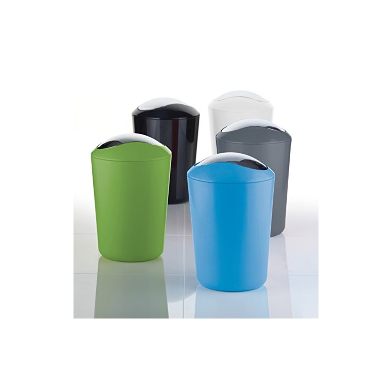 Axentia 251081 Swing Top Bin Plastic Black