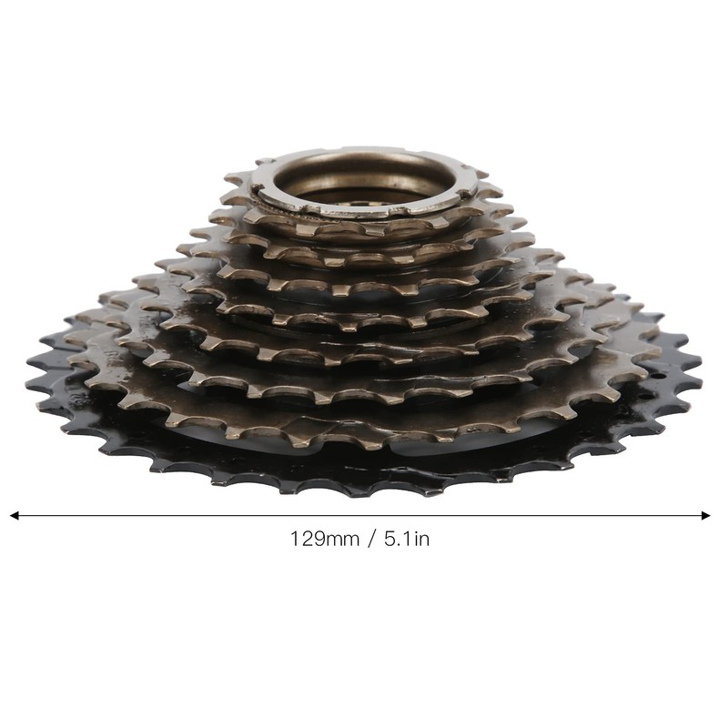Keenso Bicycle Freewheel Cassette, 8 Speed Thread Freewheel 13-32T Mountain