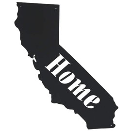 Memory Mats & Word Art US States Decorative Wall Signs, Vacation & Destination Geographic Graphic Plaque (California Outline)
