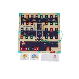 shenhailan Magnetic Alphabet Maze Board, Wooden Magnet Puzzle Board Game for Boys Girls Kids Educational Gifts Toy