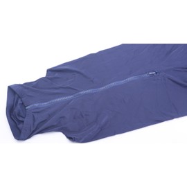 Leberna Lycra Stretch Horse Hood with Zip - Full Face Neck Cover L Navy