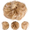 OSALADI 2pcs wig bud messy hair bun extension hat wigs
