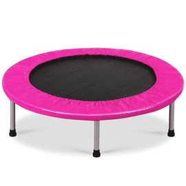 Giantex 36" Folding Mini Trampoline, Portable Recreational Fitness Trampoline for Adults, Kids, Max Load 330lbs, Foldable Indoor Exercise Rebounder Trampoline