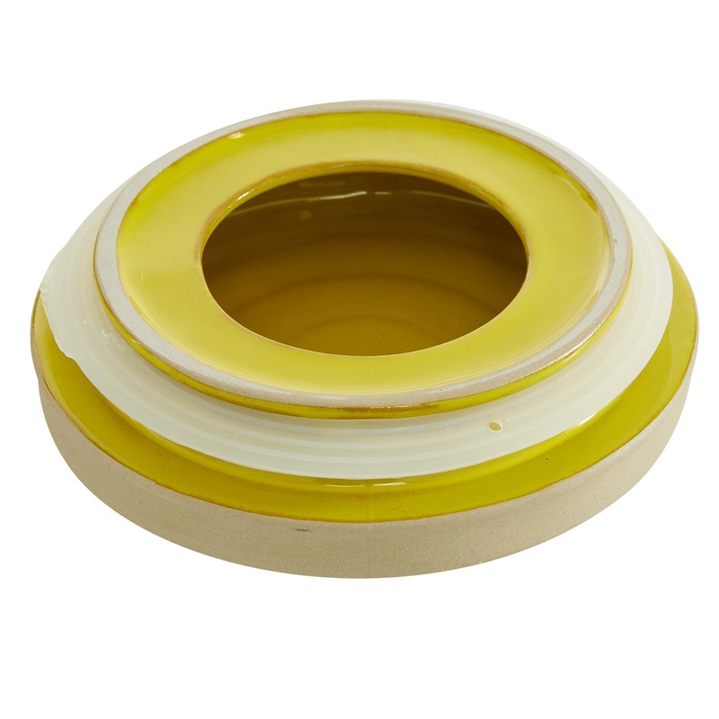 Deco 79 Decorative Jars, S/2 8", 9" H, Yellow