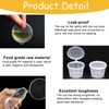 KYEDGC 100 PCS 1oz Small Plastic Containers with Lids, 25ml