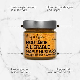 Maple Mustard Seasoning A Spice Affair 120g (4.2 Oz) Jar