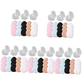 BIUDECO 5sets Girl Makeup Beauty Tools Foundation Makeup Portable Powder Puff Supplies Cosmetic Tool 15pcs*5