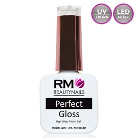 RM Beautynails Perfect Gloss/Perfect Matt Economy Set Quickfinish UV LED Gel Nail Gel 2 x 10 ml (Pack of 2)