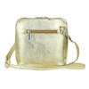 Girly HandBags Metallic Genuine Leather Cross Body Shoulder Bag --