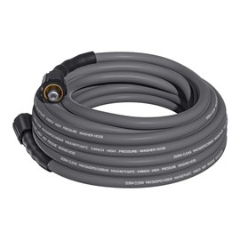 Flexible Pressure Washer Hose 25FT, 1/4" Electric Washer Hose, Kink Resistant Power Washer Hose Replacement with M22 Brass Fitting, Replacement for Most Brand Pressure Washers, 3600 PSI