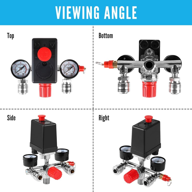 SWAWIS 240 V Pressure Switch Compressor Pressure Regulator for Air