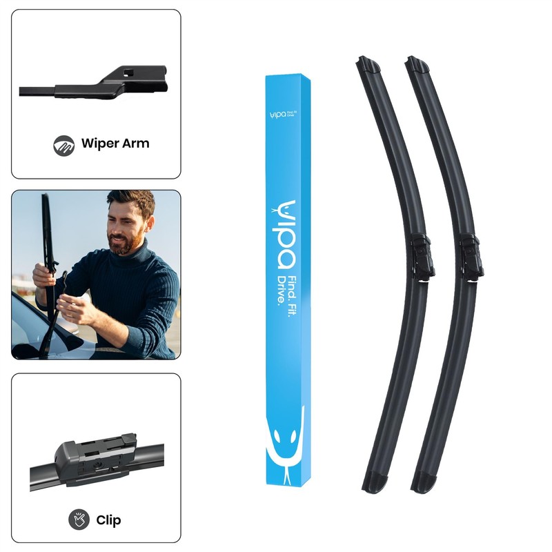 Vipa Wiper Blade Set fits: Ford FOCUS MK4 Hatchback Apr