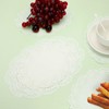 YELARXI Paper Doilies, 12.6 Inch White Lace Doilies Oval Disposable