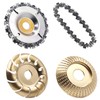 4PCS Wood Grinding Wheel for 4" or 4 1/2" Angle