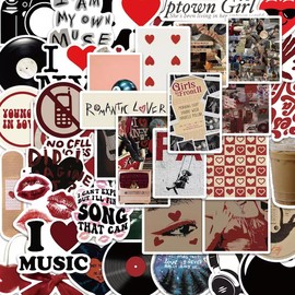 Downtown Girl Stickers,Downtown Girl Aesthetic Vinyl Laptop Computer Phone Water Bottle Stickers