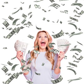 Dollar Play Money (120 Notes, 6 Different Values) - Dollar Props, Play Money Notes, Dollar Notes, Prop Money Play Money Children's Banknotes for Children, Shopping for Counting and Financial Education