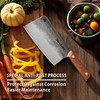 Glowbobo Cleaver Knife, 7.68 Inch Hand Forged Meat Cleaver Heavy