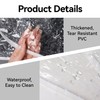 Klmnop Clear Plastic Loveseat Cover 84" W x 40" D