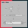 KOTARBAU® Box Slim Drawers Loss for Drawer Runners & Roller