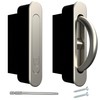 AlloyTech Pocket Door Pull Swivel Handle with Concealed Hardware and