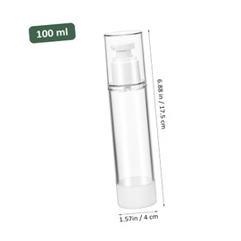 Outanaya 4pcs Travel Airless Pump Bottles Lotion Bottles Pump Shampoo Dispenser for Travel