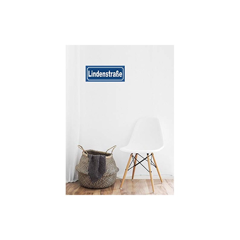 generisch Blechschild 27x10cm gewölbt mit Kordel Mein Vorname Dein Nachname