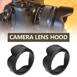 VGOL Pack of 2 EW-53 Plastic Camera Lens Hood Shadow Camera Lens Replacement Hood Compatible with Canon RF-S 18-45 mm F4.5-6.3 is STM Lens