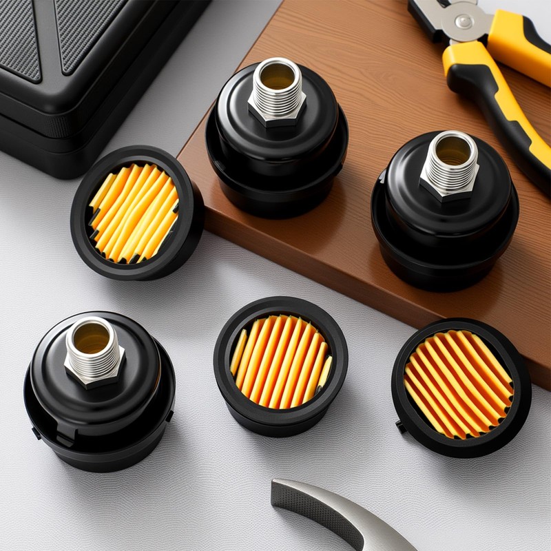 Threlaco 4 Pack Air Compressor Silencer, 1/2'' Air Compressor Intake