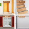 Gisafai 4 Pcs Aluminum Stair Nosing 2.4"x 2.4"x 48" Diamond