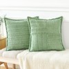 OTOSTAR Pack of 2 Corduroy Soft Decorative Throw Pillow Covers
