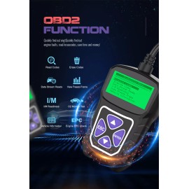OBDPROG Automotive Diagnostic Scanner OBD2 Car Check Engine Light EOBD ODB2 Code Reader