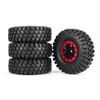 KEEDA 1.9 Inch Metal Beadlock Rims with Rubber Tyres for