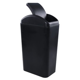 Jandson 14 L Slim Kitchen Garbage Can with Lid, Black