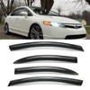 4pcs Out-Channel Window Deflector for Honda Civic Sedan 06-11 Tape-On