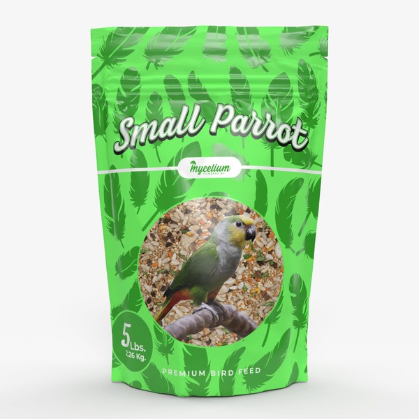 Mycelium Premium Small Parrot Plus – Organic, Non-GMO, High Nutritional