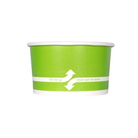 Karat [5oz - 1000 ct] Paper Ice Cream Cups for Hot/ Cold Food - Ideal for Ice Cream, Gelato, Yogurt and Snacks - Green