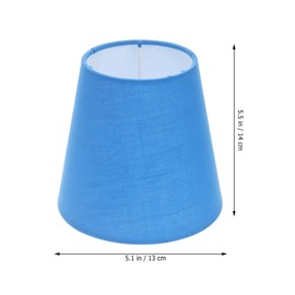 OSALADI Fabric Drum Lampshade for Floor Lamp Lighting Replacement Bedside Lamp Replacement Fabric Lampshade for Wall Farmhouse Home Decoration Blue