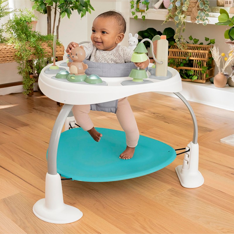 Ingenuity Spring & Sprout 2-in-1 Baby Activity Center Jumper and