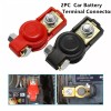 AQJ 1 Pair Car Battery Terminal Connector Post Positive+Negat