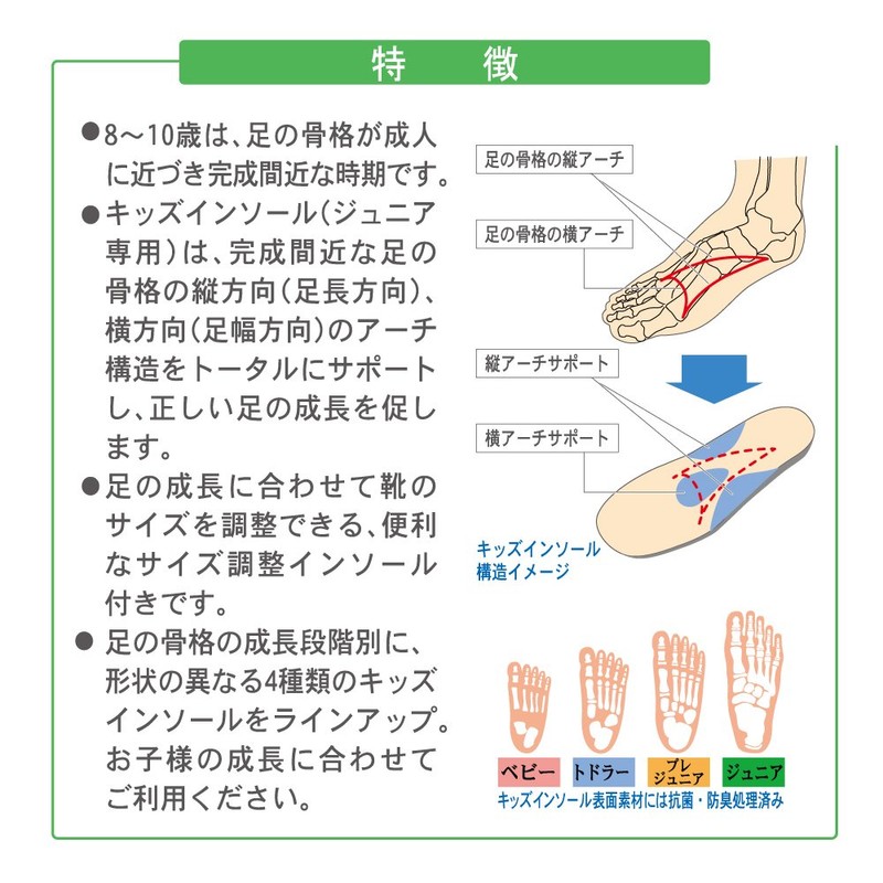 Kids Insoles for Juniors (8 - 10 Years) L 7.9