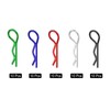sourcing map 50pcs 30-Degree Angle RC Body Clips Bent Springy
